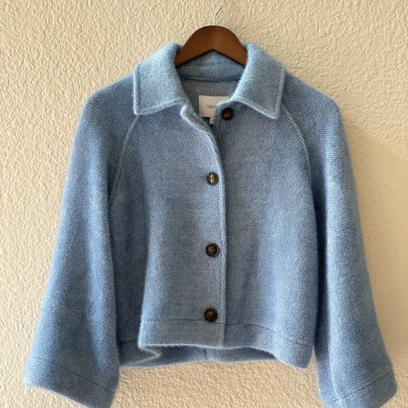 Anthropologie Greylin Blue Jacket Regular/Classic Button Front Jacket S - Picture 6 of 13